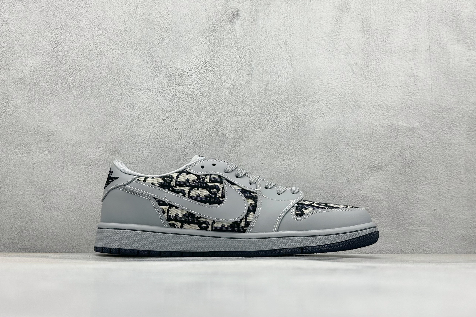 XC版Travis Scott x Fragment Design x Air Jordan 1 Low SP AJ1 乔1 迪奥联名 化石灰 低帮文化休闲板鞋 LD2025-031
