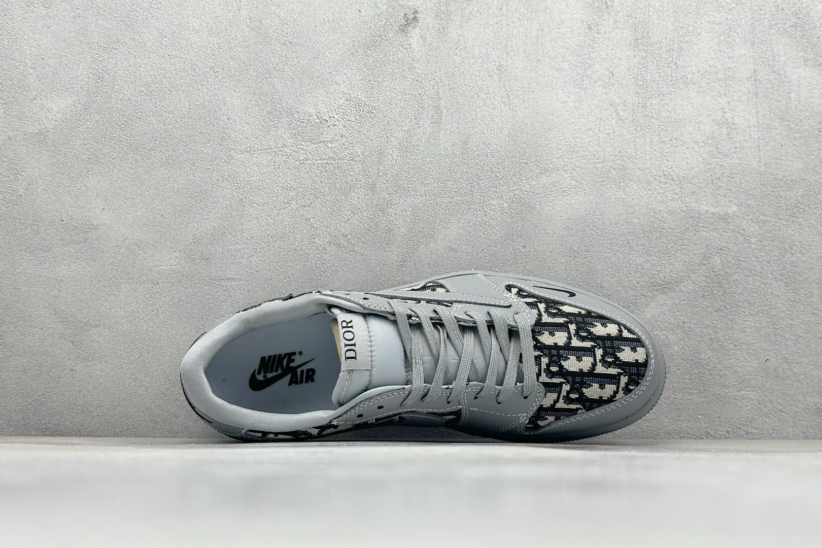 XC版Travis Scott x Fragment Design x Air Jordan 1 Low SP AJ1 乔1 迪奥联名 化石灰 低帮文化休闲板鞋 LD2025-031