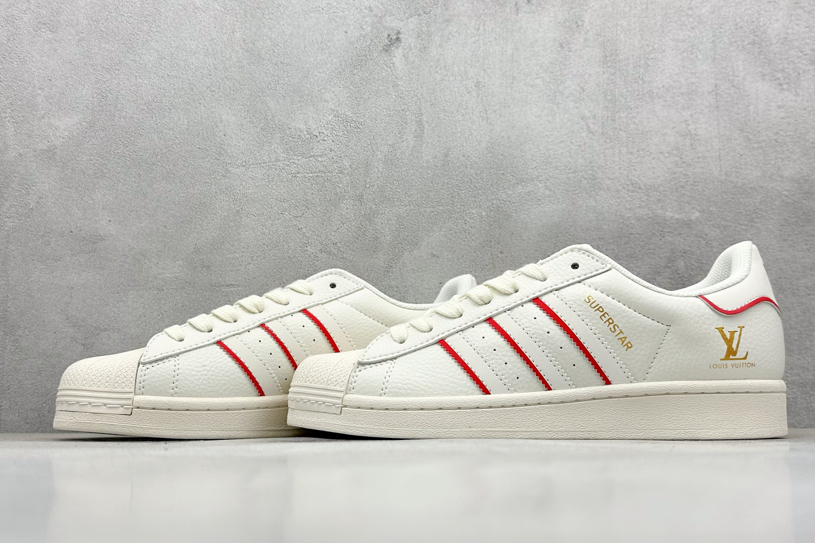 AD Originals Superstar x Louis Vuitton 白红黄 JY8907