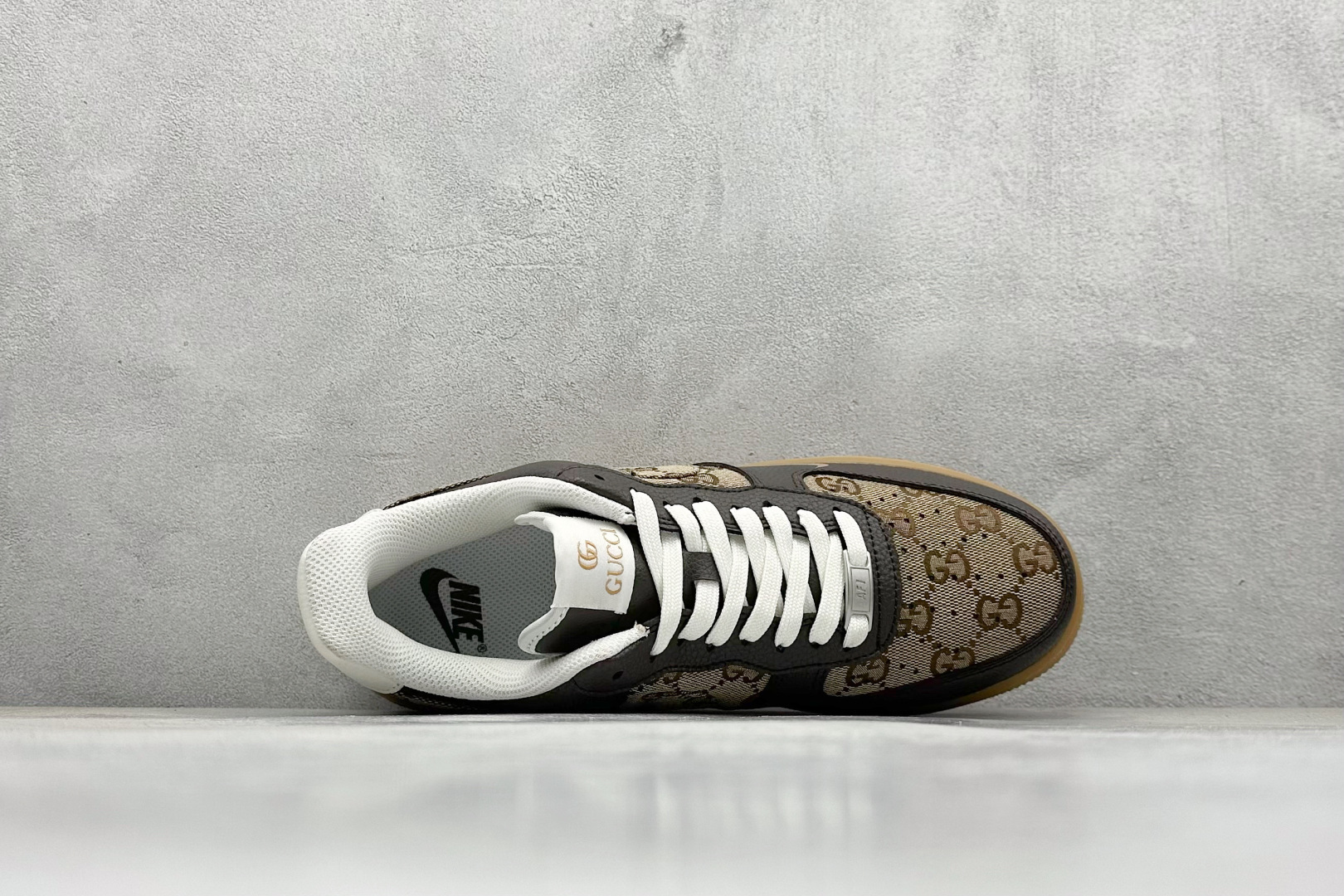 SC版Nike Air Force 1'07 Low 古驰联名 咖啡棕生胶 空军一号低帮休闲板鞋 LW9279-004