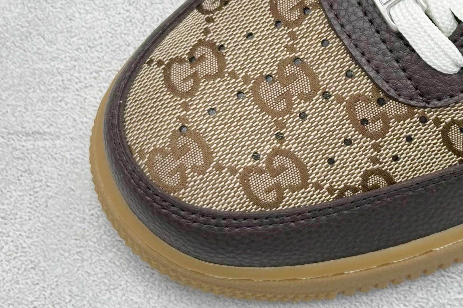 SC版Nike Air Force 1'07 Low 古驰联名 咖啡棕生胶 空军一号低帮休闲板鞋 LW9279-004