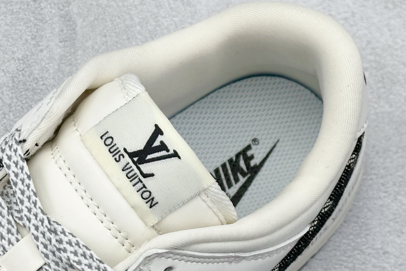 SC版Nike SB Dunk Low LV联名 米黑牛仔 周年高端定制 低帮休闲板鞋 JH8310-946