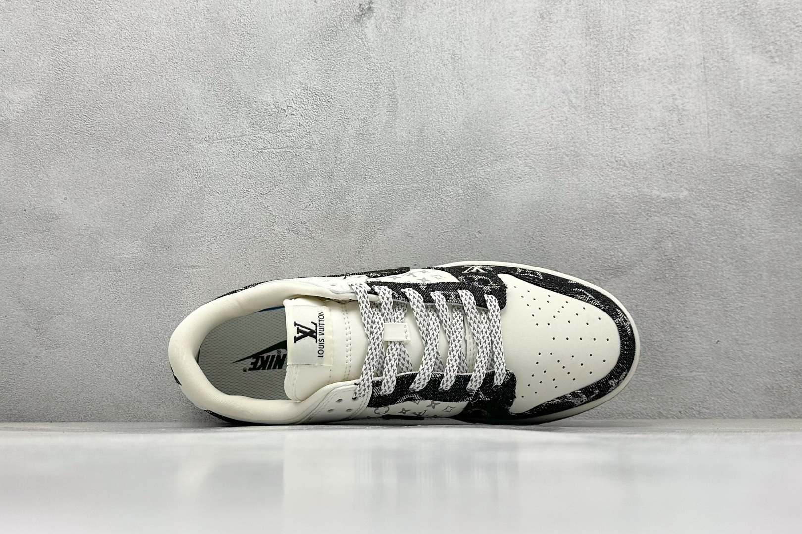 SC版Nike SB Dunk Low LV联名 米黑牛仔 周年高端定制 低帮休闲板鞋 JH8310-946