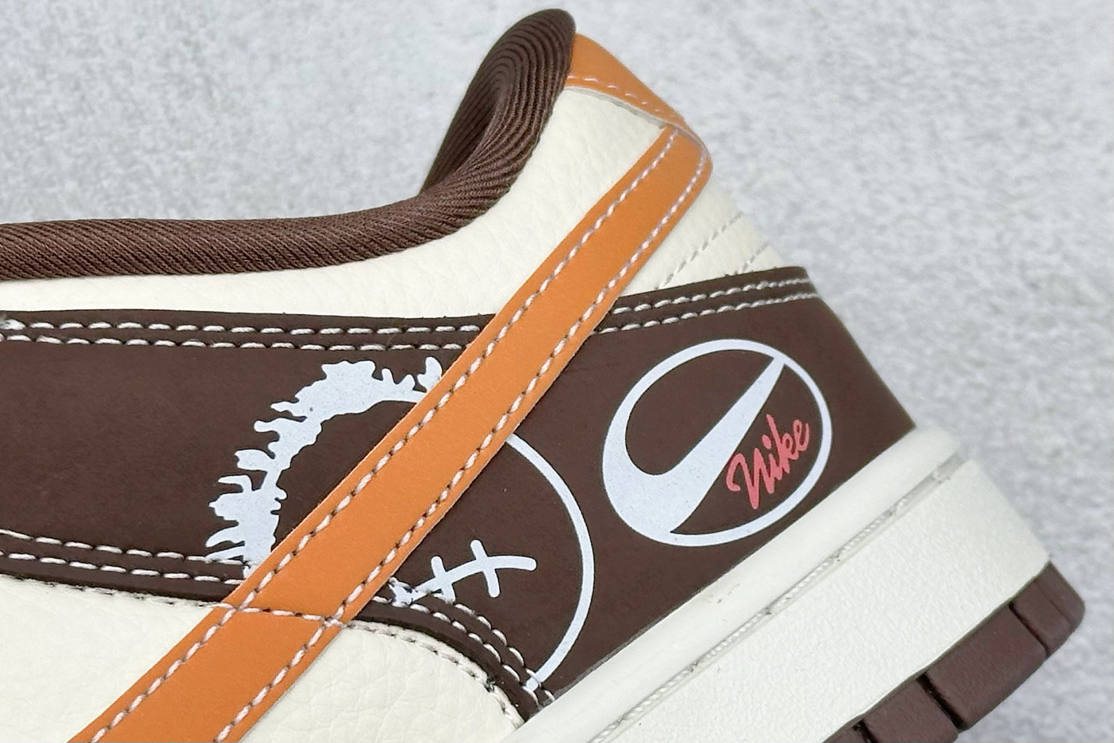 XC版Nike SB Dunk Low 深棕鬼脸 周年高端定制 低帮休闲板鞋 KK1333-034