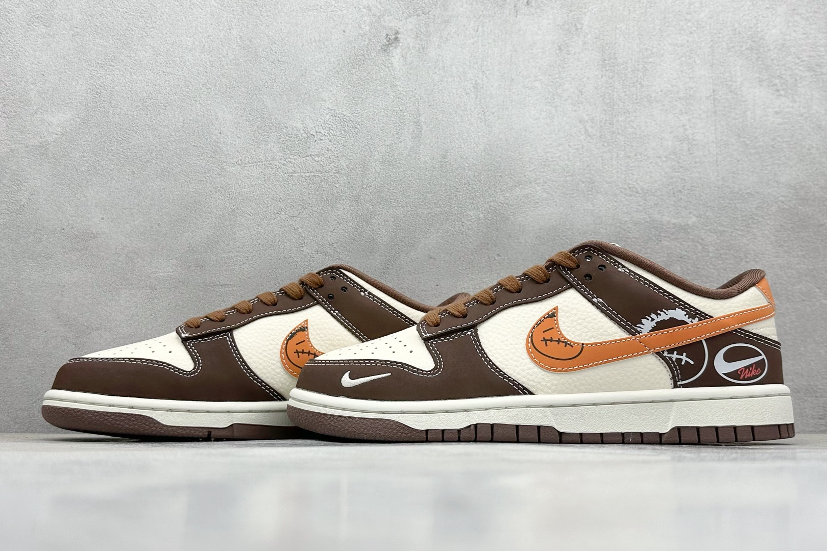 XC版Nike SB Dunk Low 深棕鬼脸 周年高端定制 低帮休闲板鞋 KK1333-034