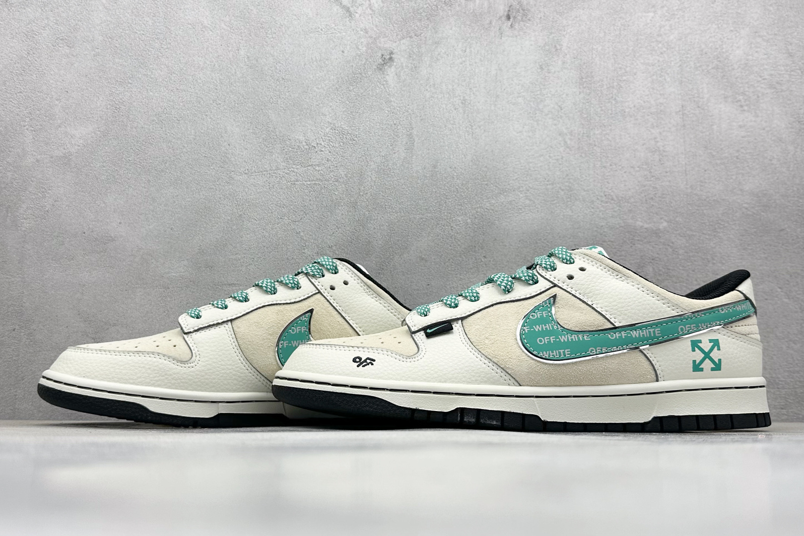 XC版Nk SB Dunk Low OFF联名 蒂芙尼绿勾 周年高端定制 低帮休闲板鞋 DJ2024-108