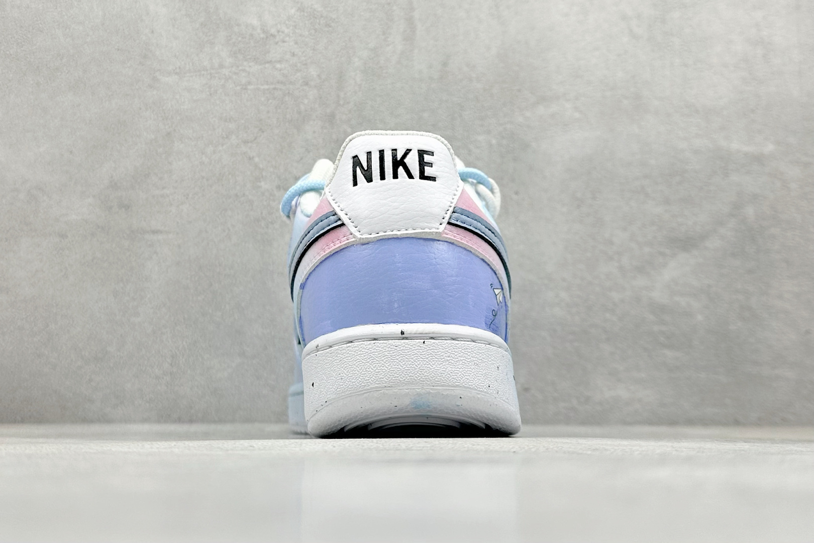 Nike Court Vision Low 定制涂鸦绑带 校园风低帮复古篮球板鞋男女运动鞋 DH2987-001