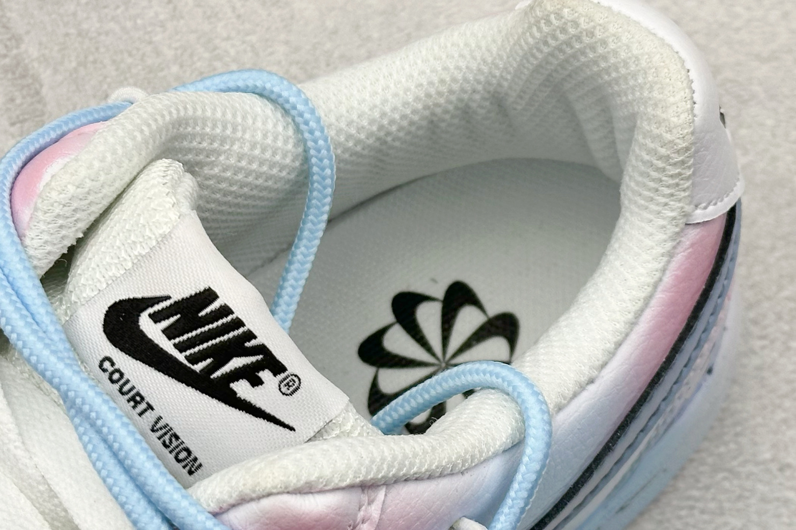 Nike Court Vision Low 定制涂鸦绑带 校园风低帮复古篮球板鞋男女运动鞋 DH2987-001