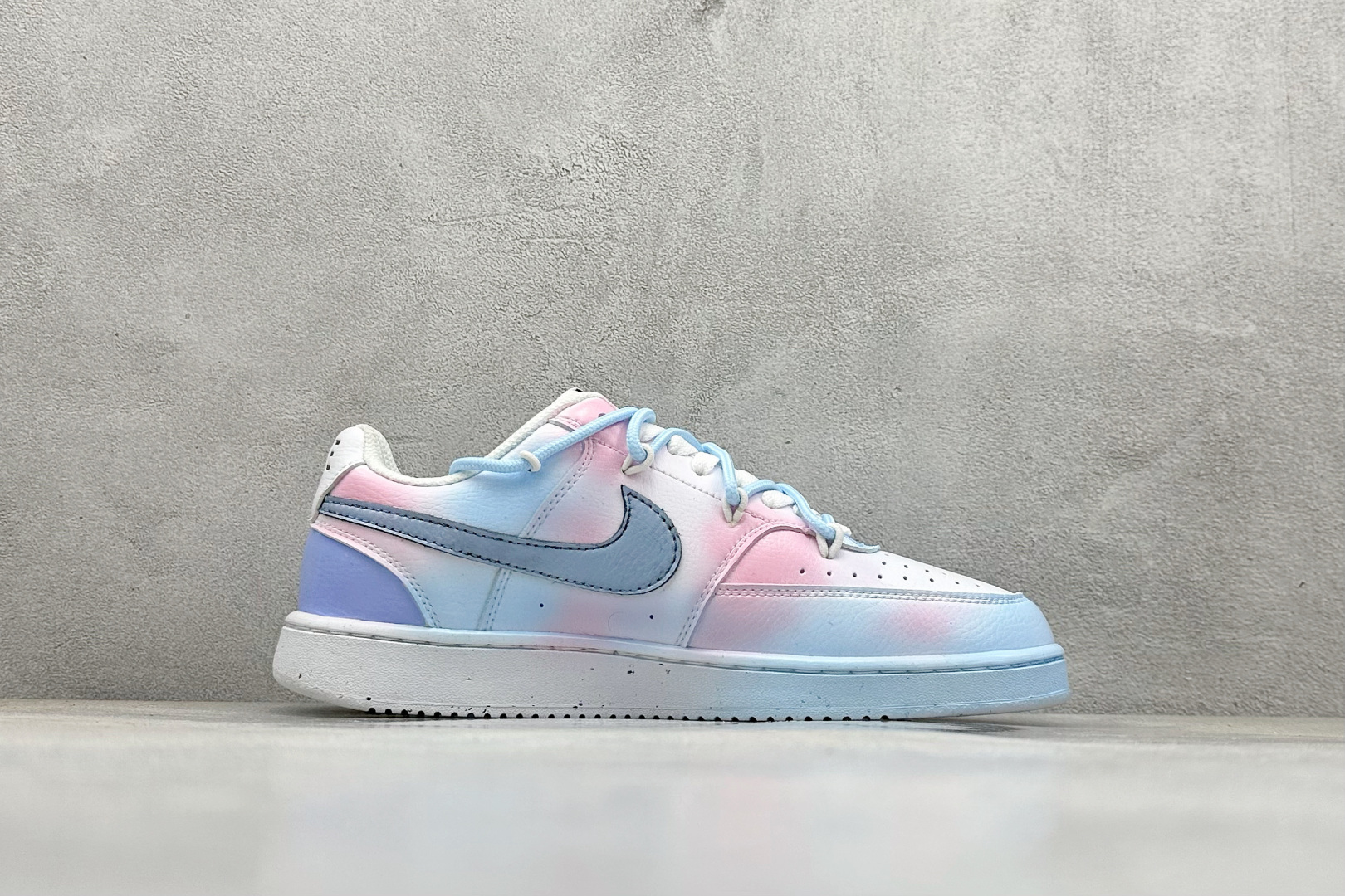 Nike Court Vision Low 定制涂鸦绑带 校园风低帮复古篮球板鞋男女运动鞋 DH2987-001