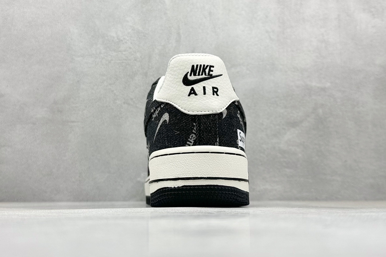 SC版Nike Air Force 1'07 Low Sup联名 黑牛仔小白勾 空军一号低帮休闲板鞋 LW9279-010