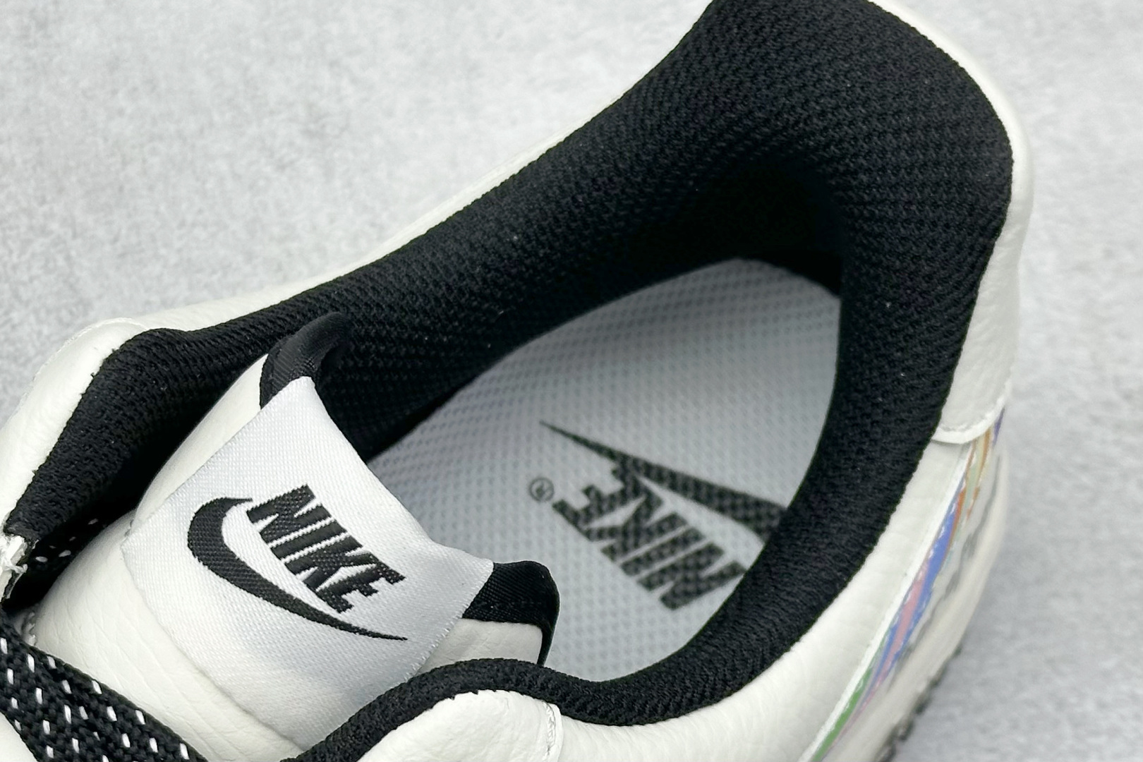 SC版Nike Air Force 1'07 Low Fod联名 白灰七彩勾 空军一号低帮休闲板鞋 LW9279-011