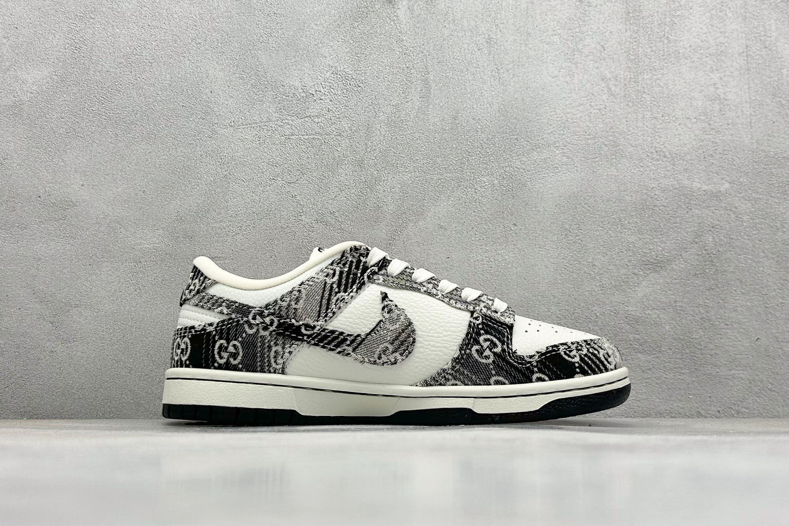 SC版Nike SB Dunk Low 古驰联名 黑灰牛仔 周年高端定制 低帮休闲板鞋 SC9207-418