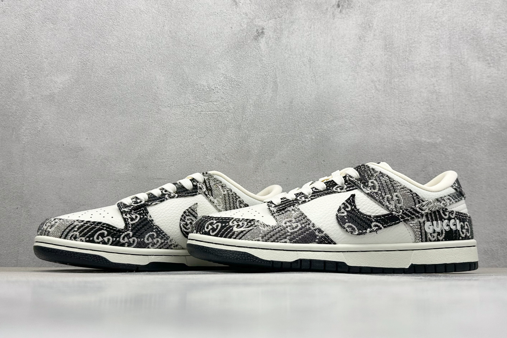 SC版Nike SB Dunk Low 古驰联名 黑灰牛仔 周年高端定制 低帮休闲板鞋 SC9207-418