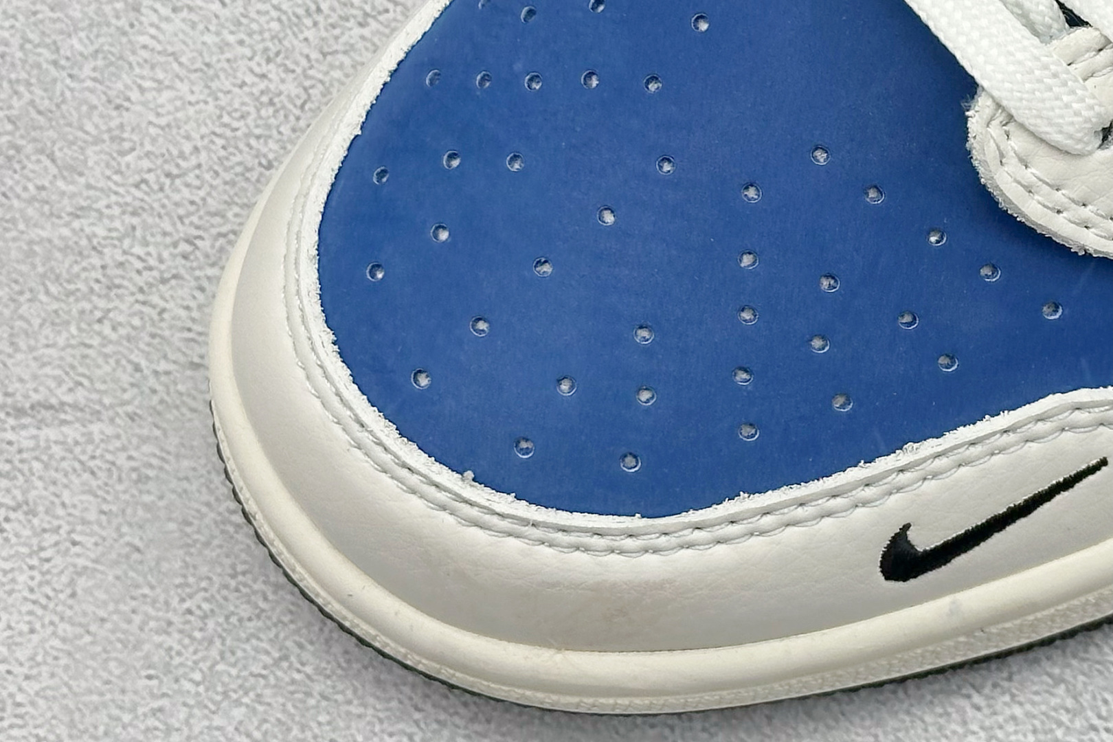 XC版Travis Scott x Fragment Design x Air Jordan 1 Low SP AJ1 乔1 暴力熊联名 灰蓝卡通 低帮文化休闲板鞋 XS2024-053