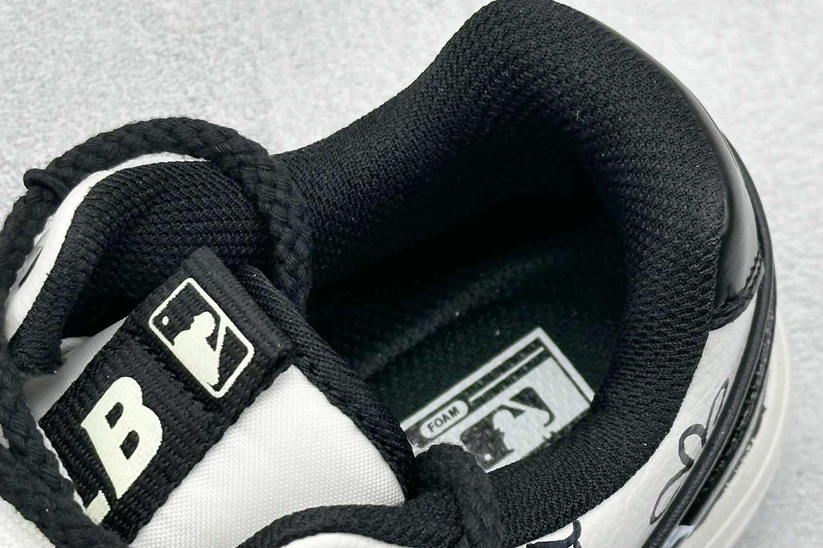 MLB NY 印花网红学长鞋 绑带定制涂鸦恶作剧