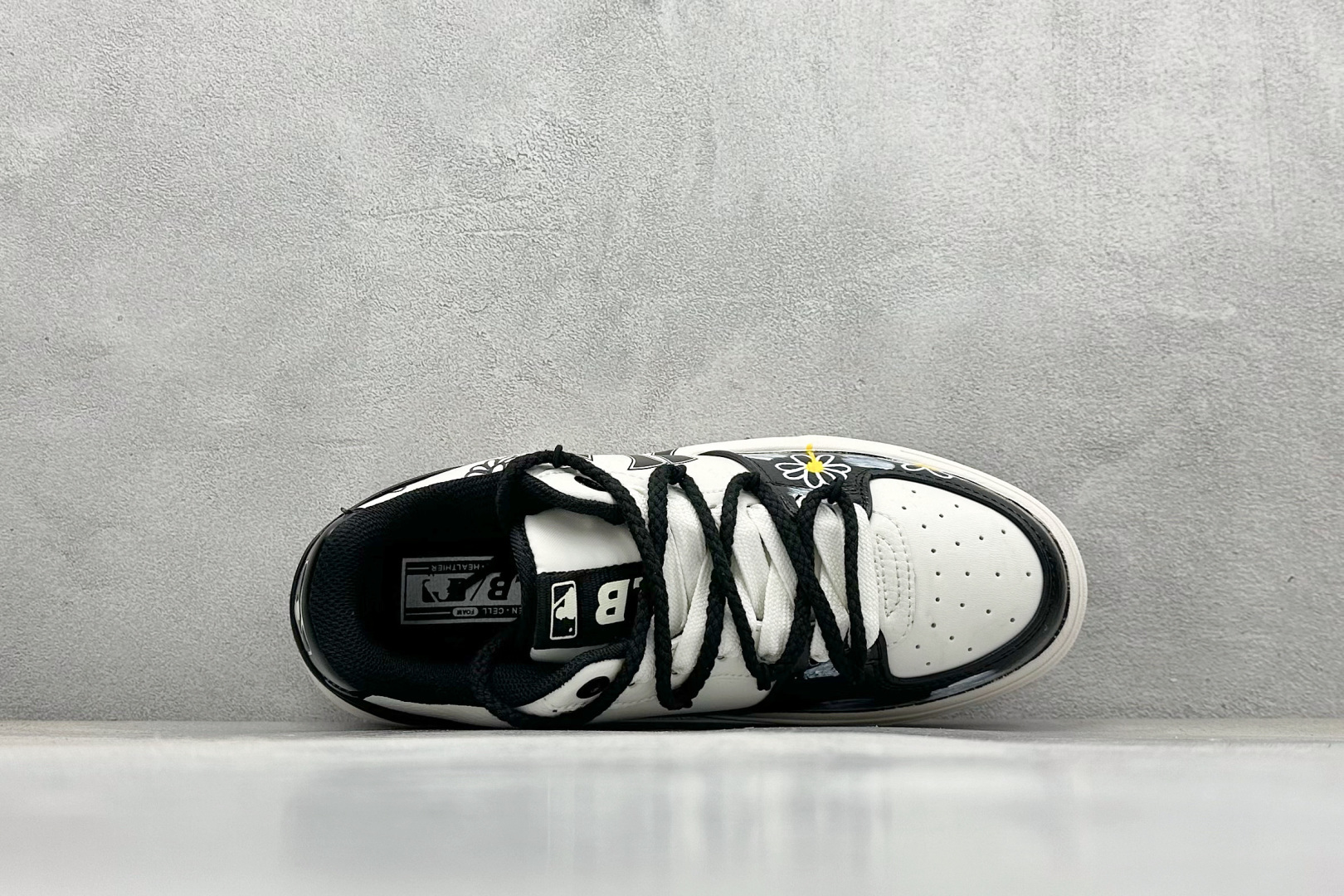 MLB NY 印花网红学长鞋 绑带定制涂鸦恶作剧