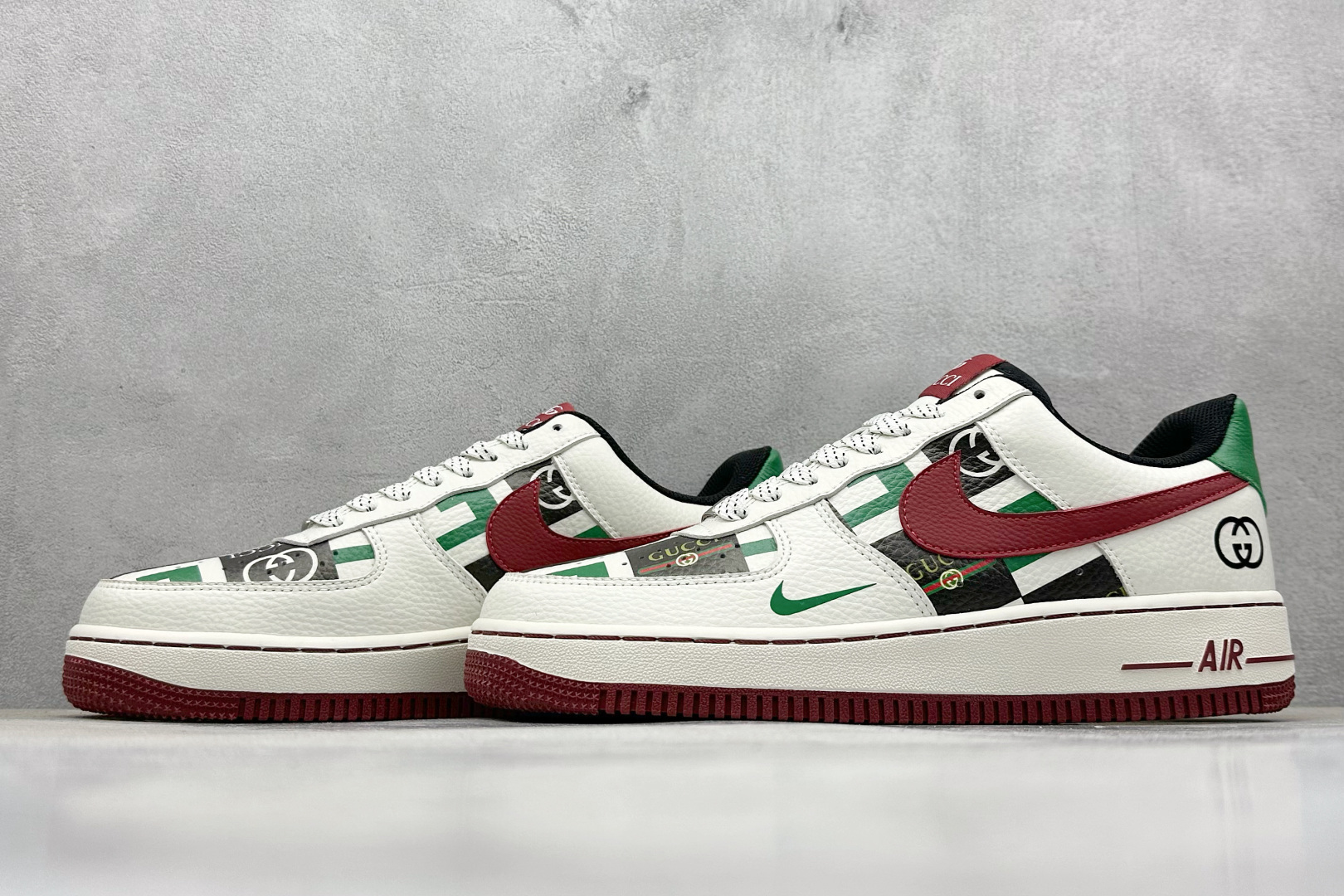 260 SC版Nike Air Force 1'07 Low 古驰联名 白红绿 空军一号低帮休闲板鞋 LW9279-012