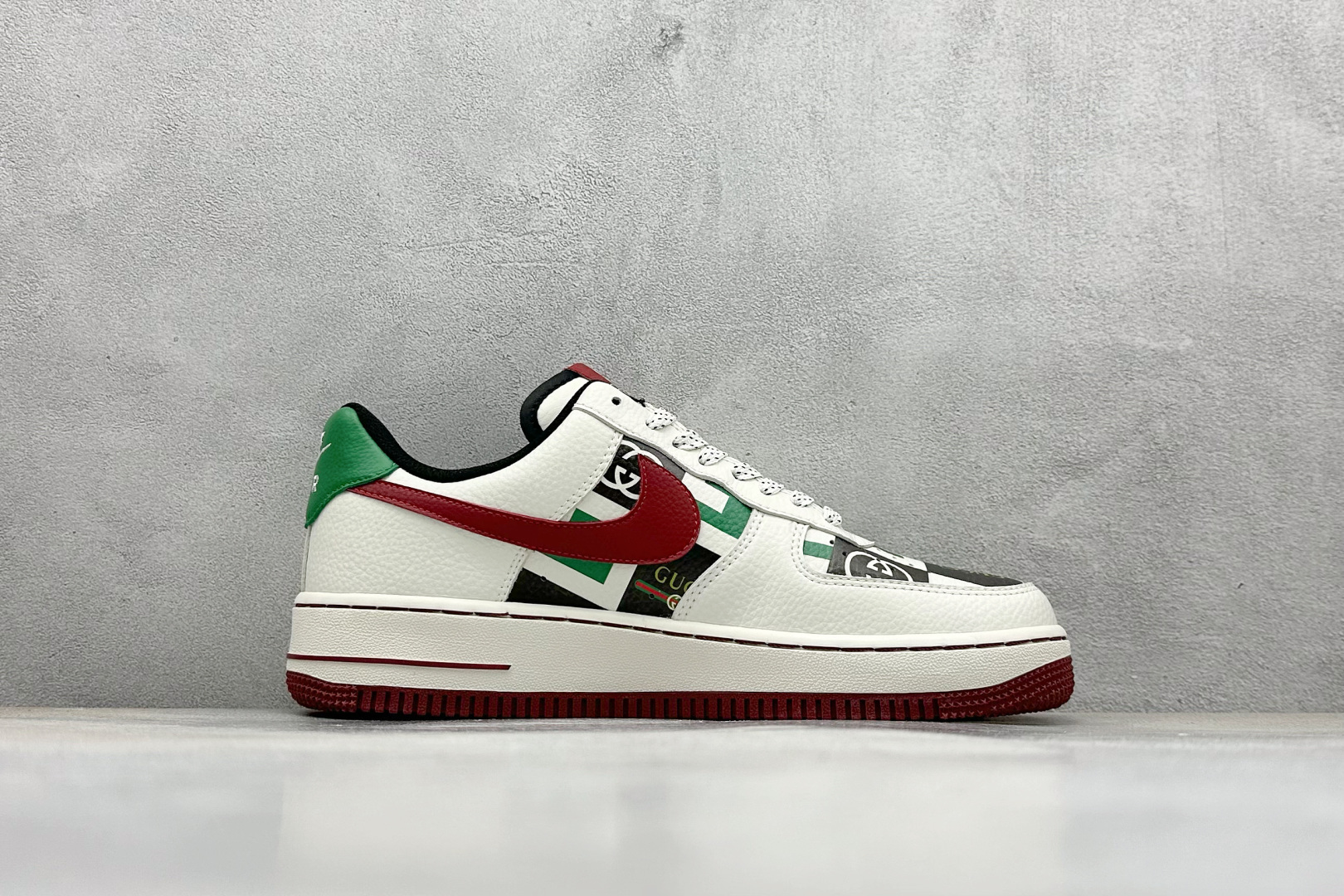 260 SC版Nike Air Force 1'07 Low 古驰联名 白红绿 空军一号低帮休闲板鞋 LW9279-012