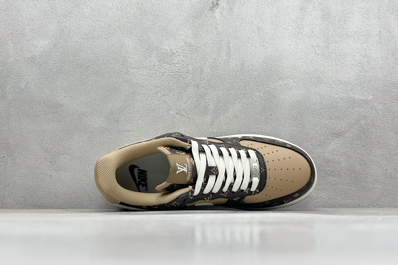 260 SC版Nike Air Force 1'07 Low LV联名 咖啡棕小白勾 空军一号低帮休闲板鞋 LW9279-009