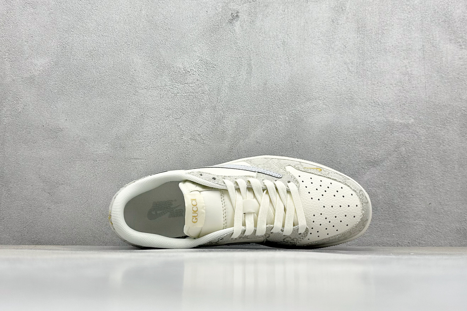 280 XC版Travis Scott x Fragment Design x Air Jordan 1 Low OG SP AJ1 乔1 古驰联名 烟灰帆布 低帮文化休闲板鞋 XS7089-604