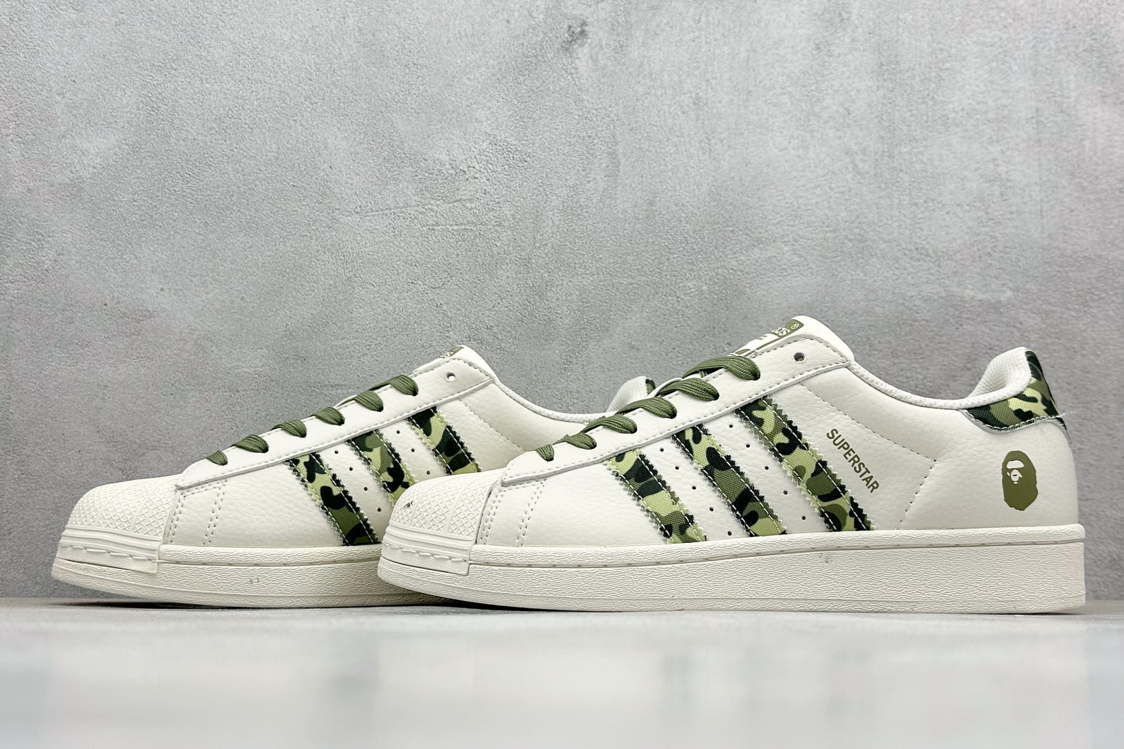 240 AD Originals Superstar x BAPE 白绿 DS0018