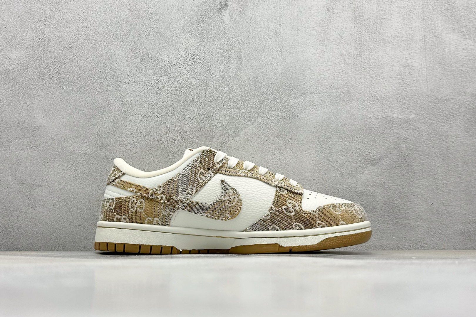 280 XC版Nike SB Dunk Low 古驰联名 卡其灰牛仔 周年高端定制 低帮休闲板鞋 SC9207-421