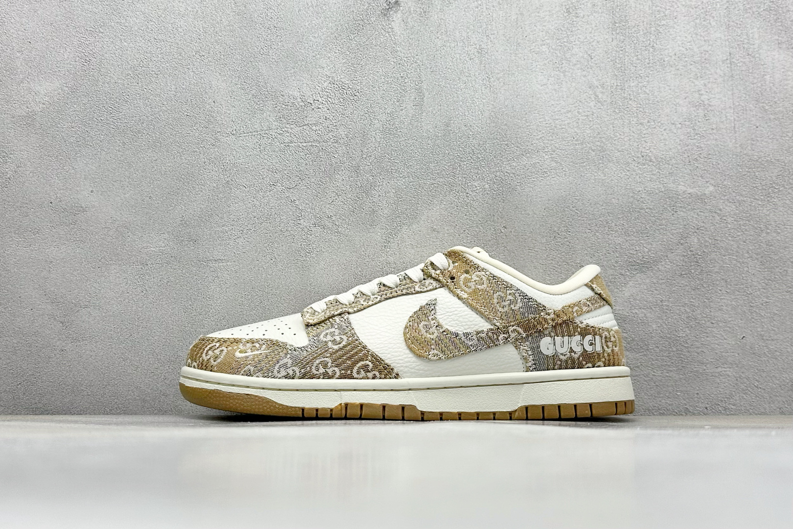 280 XC版Nike SB Dunk Low 古驰联名 卡其灰牛仔 周年高端定制 低帮休闲板鞋 SC9207-421