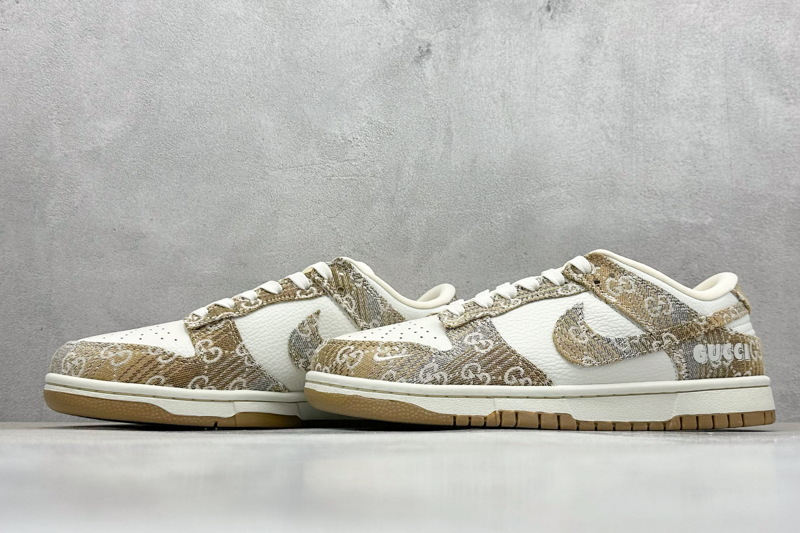 280 XC版Nike SB Dunk Low 古驰联名 卡其灰牛仔 周年高端定制 低帮休闲板鞋 SC9207-421