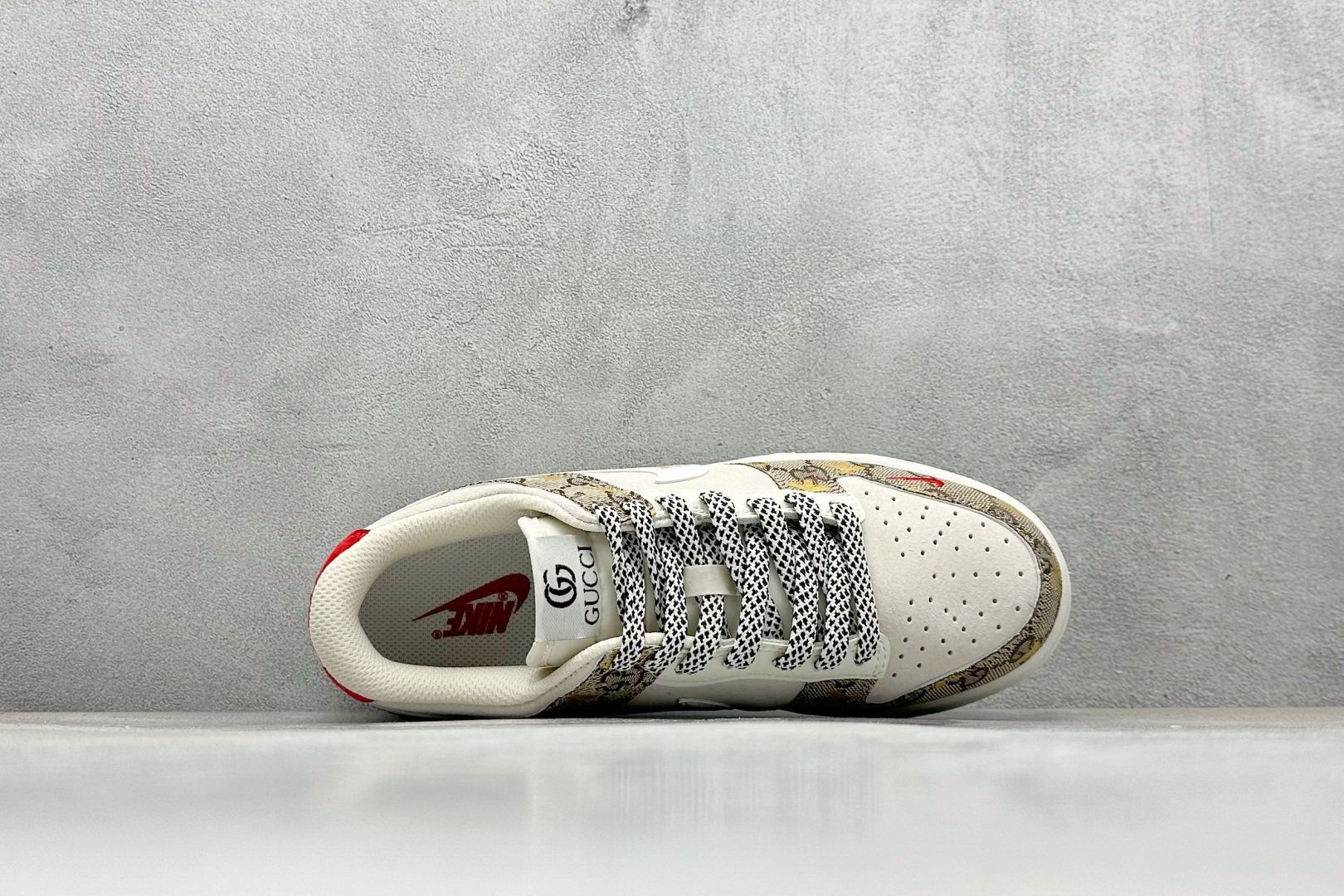 240 XC版Nike SB Dunk Low x GUCCI 灰黄老花小钩 DJ2024-130