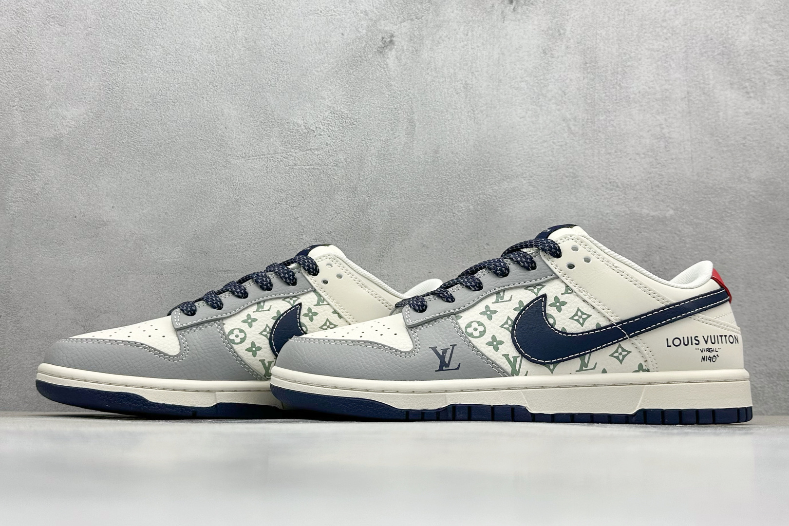280 XC版Nike SB Dunk Low LV联名 深蓝底印花 周年高端定制 低帮休闲板鞋 XX3168-161