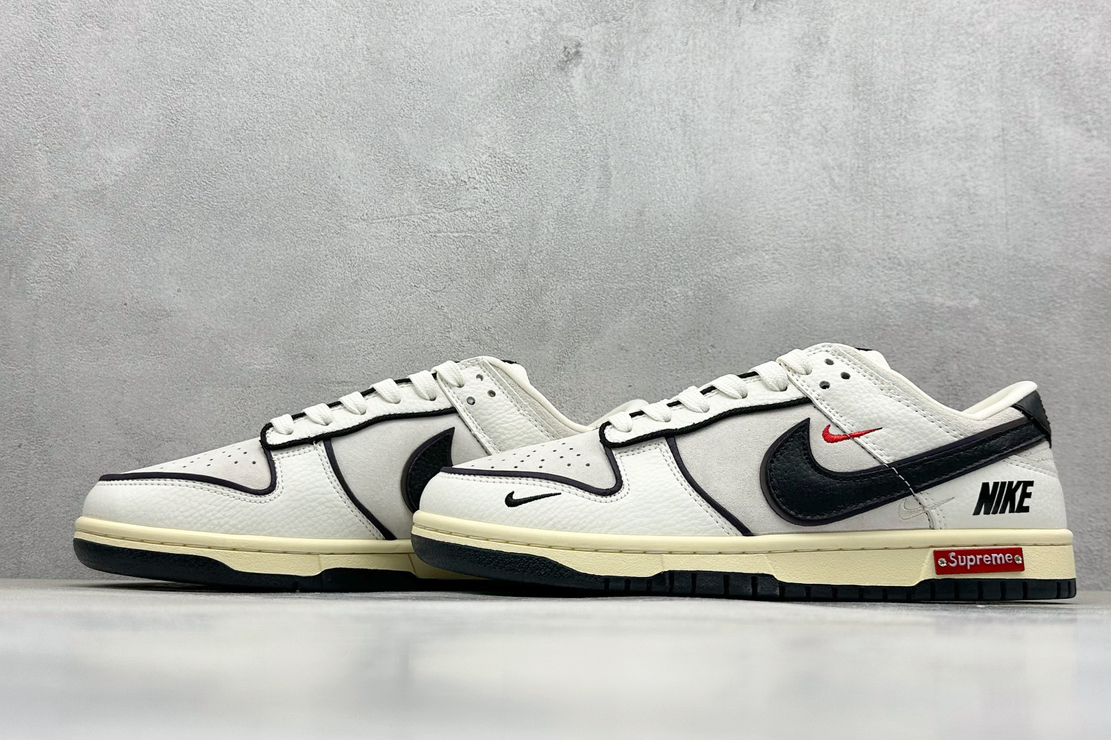 280 SC版Nike SB Dunk Low Sup联名 白黑变色 周年高端定制 低帮休闲板鞋 SC9207-409