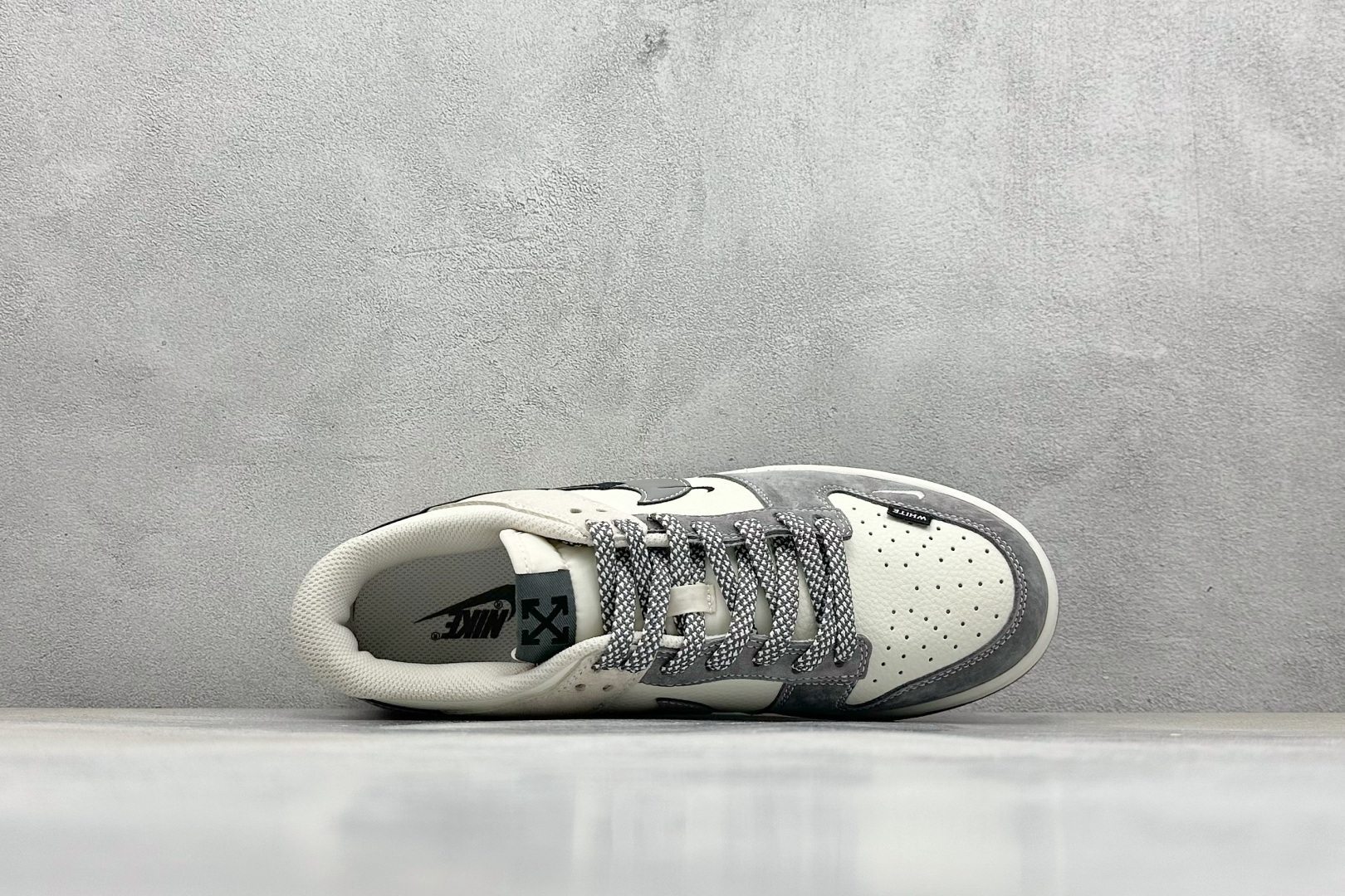 240 XC版Nk SB Dunk Low OFF-WHITE联名 拼色灰勾 周年高端定制 低帮休闲板鞋 DJ2024-133