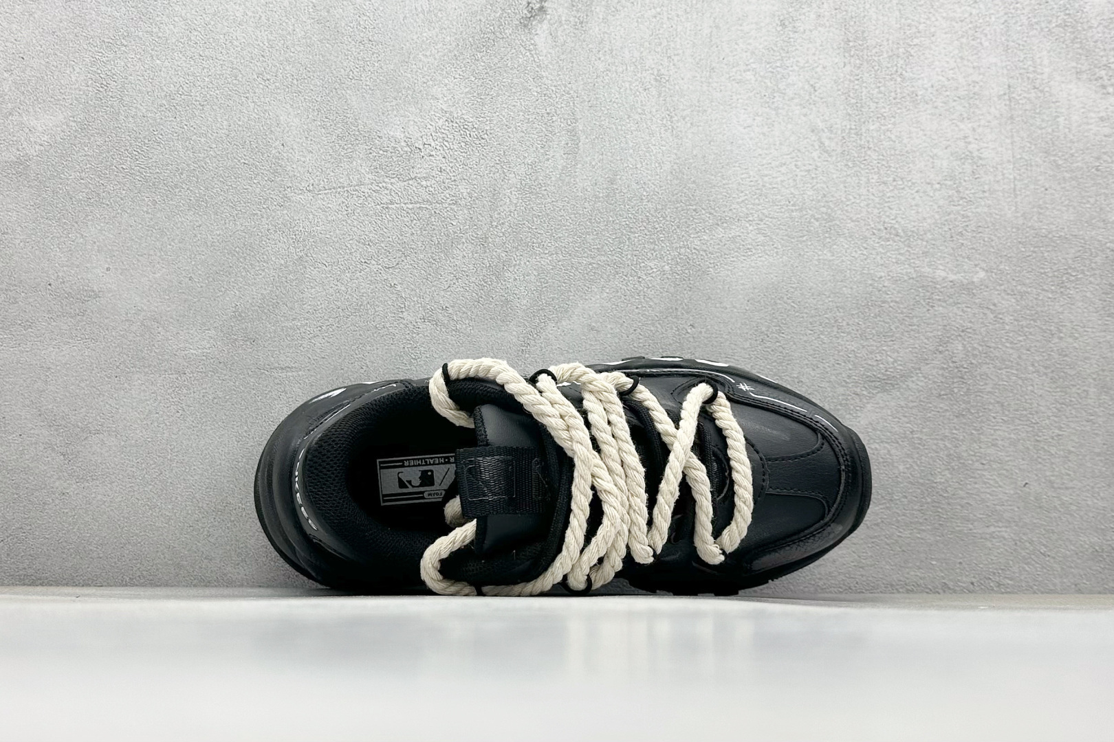 260 MLB NY 印花网红学长鞋 绑带定制涂鸦恶作剧 内增高6cm