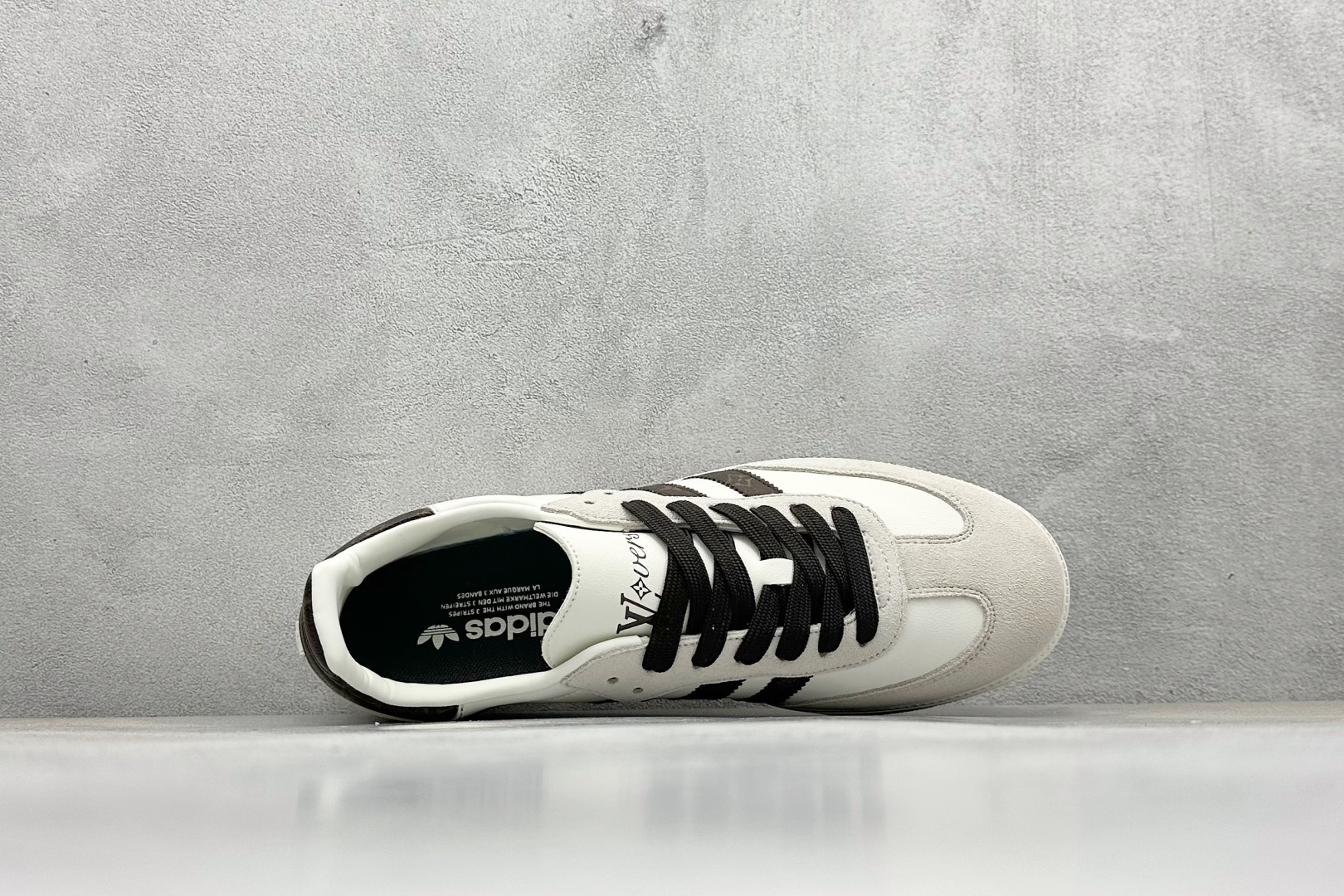 220 adidas originals Samba OG x Louis Vuitton 灰黑 桑巴舞系列复古经典轻便板鞋 GJ75803