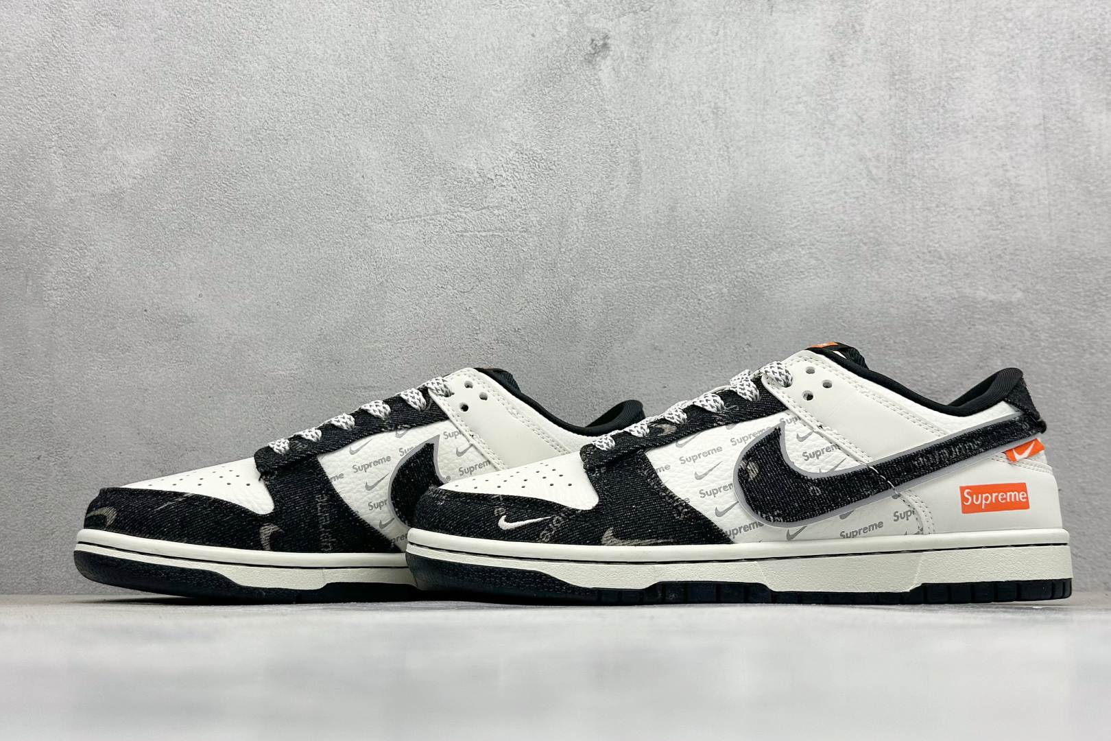 280 SC版Nike SB Dunk Low Sup联名 黑牛仔 周年高端定制 低帮休闲板鞋 SC9207-414