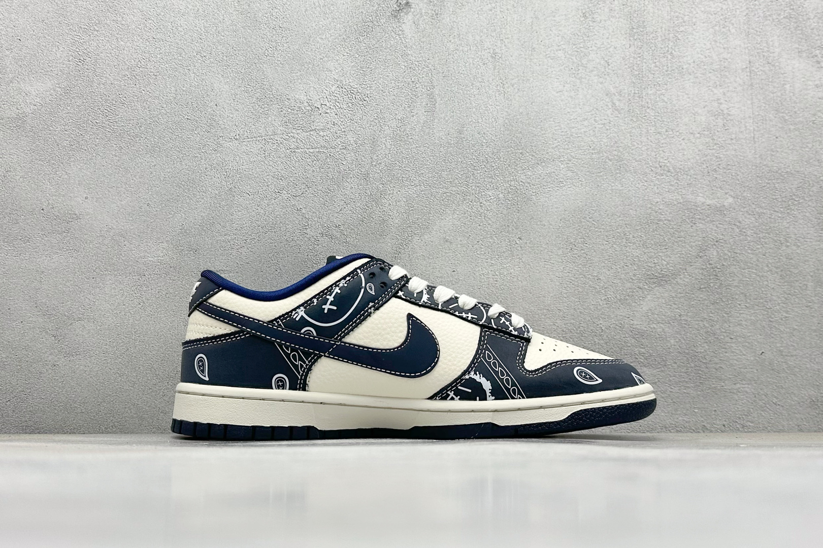 280 XC版Nike SB Dunk Low 藏蓝鬼脸腰果花 周年高端定制 低帮休闲板鞋 KK1333-046