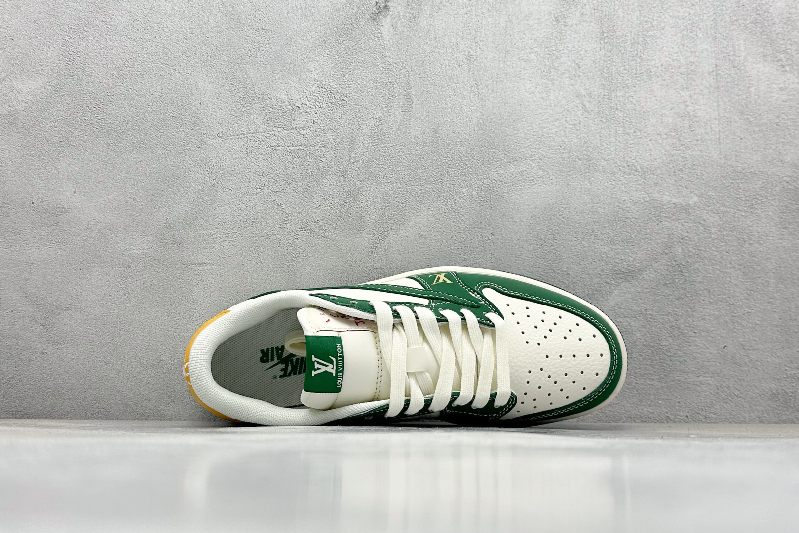 280 XC版Travis Scott x Fragment Design x Air Jordan 1 Low OG SP AJ1 乔1 LV联名 绿黄尾 低帮文化休闲板鞋 ZH2598-161