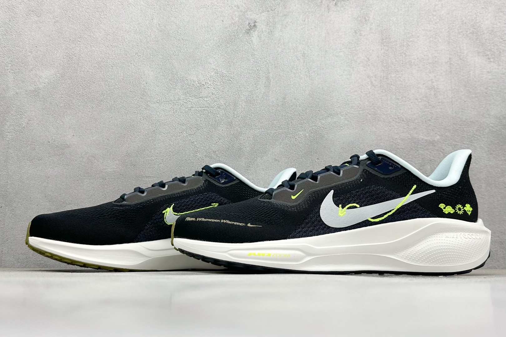图片[5]-J版Nk Air Zoom Pegasus 41 耐克网面透气轻便耐磨跑鞋 #鞋面采用网布、织物、橡塑材料等多种材料拼接，出色支撑效果，缔造稳固脚感，塑就自然迈步体验。结合匠心排布的缓震配置，铸就稳固迈步体验。弧形外底设计，有助实现后跟到鞋头的顺畅过渡，在足部离地到落地过程中缔造流畅自如的迈步体验。 货号：HQ3452-041 尺码：36-45-选品中心