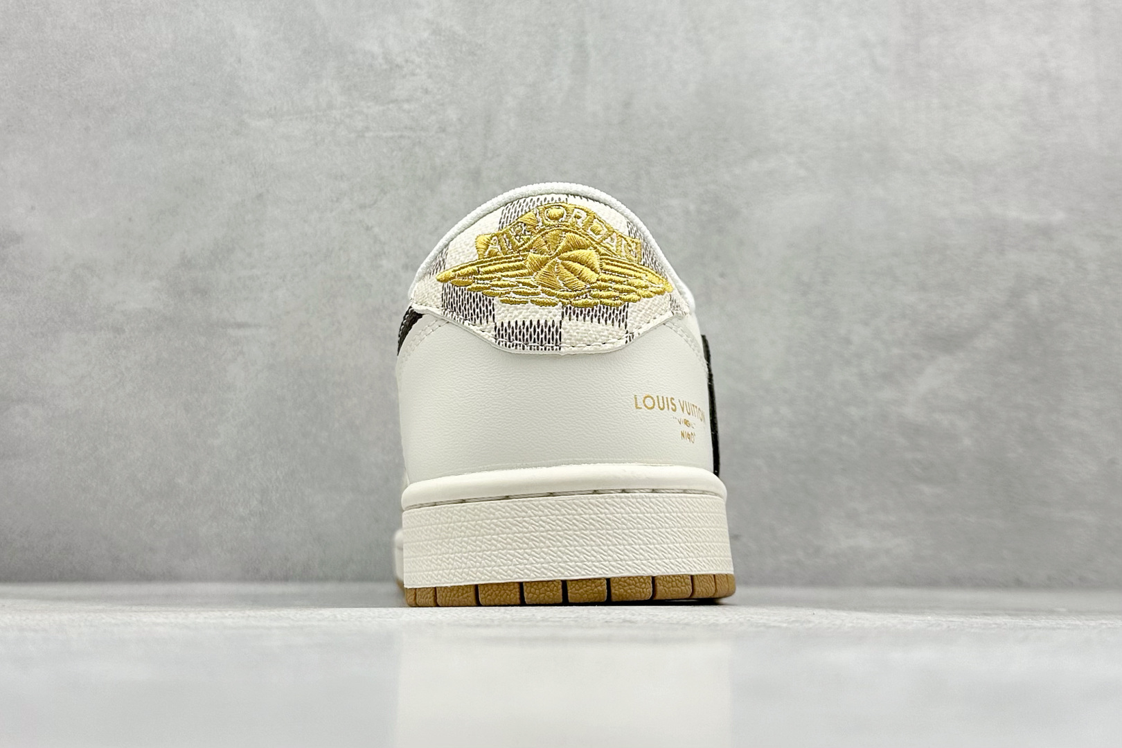280 XC版Travis Scott x Fragment Design x Air Jordan 1 Low OG SP AJ1 乔1 LV联名 米棕方格 低帮文化休闲板鞋 XS7089-617