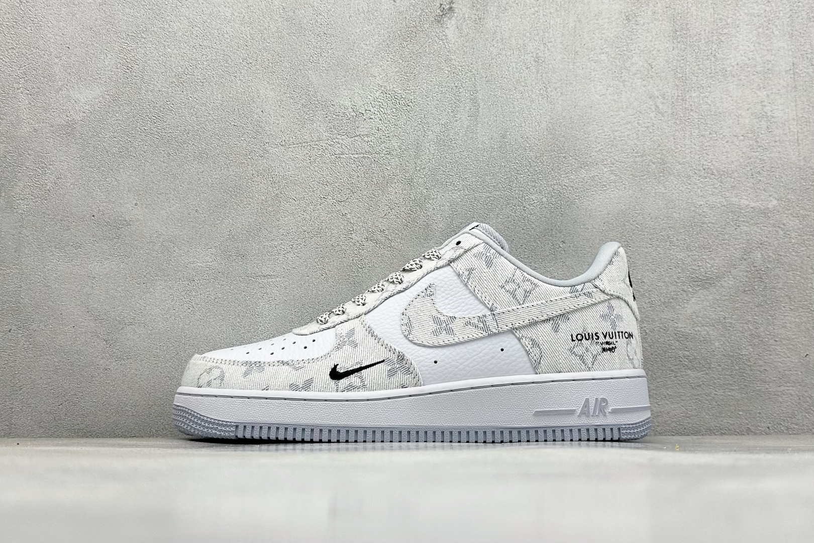 260 SC版Nike Air Force 1'07 Low LV联名 灰牛仔 空军一号低帮休闲板鞋  SC0601-552