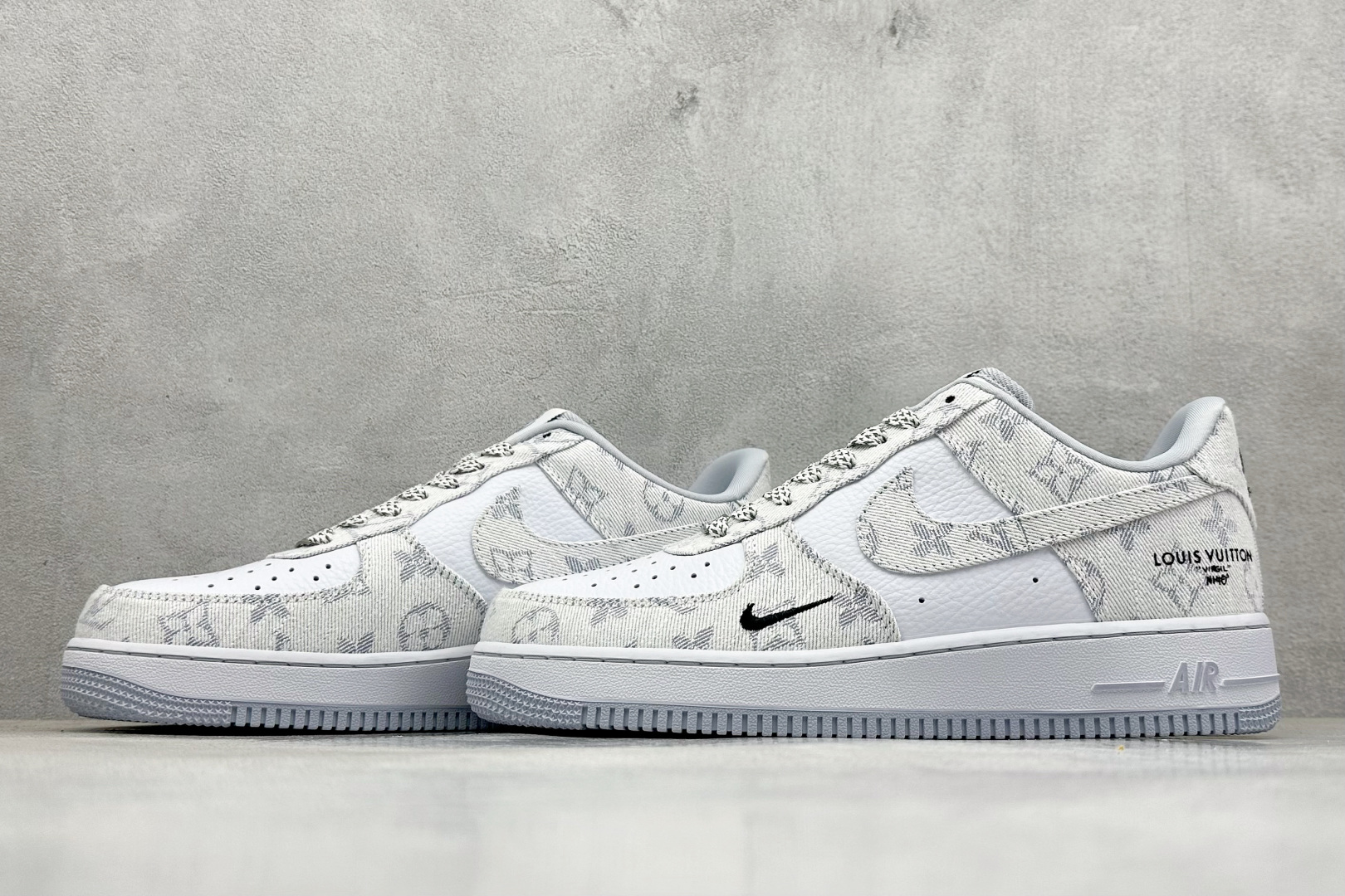 260 SC版Nike Air Force 1'07 Low LV联名 灰牛仔 空军一号低帮休闲板鞋  SC0601-552