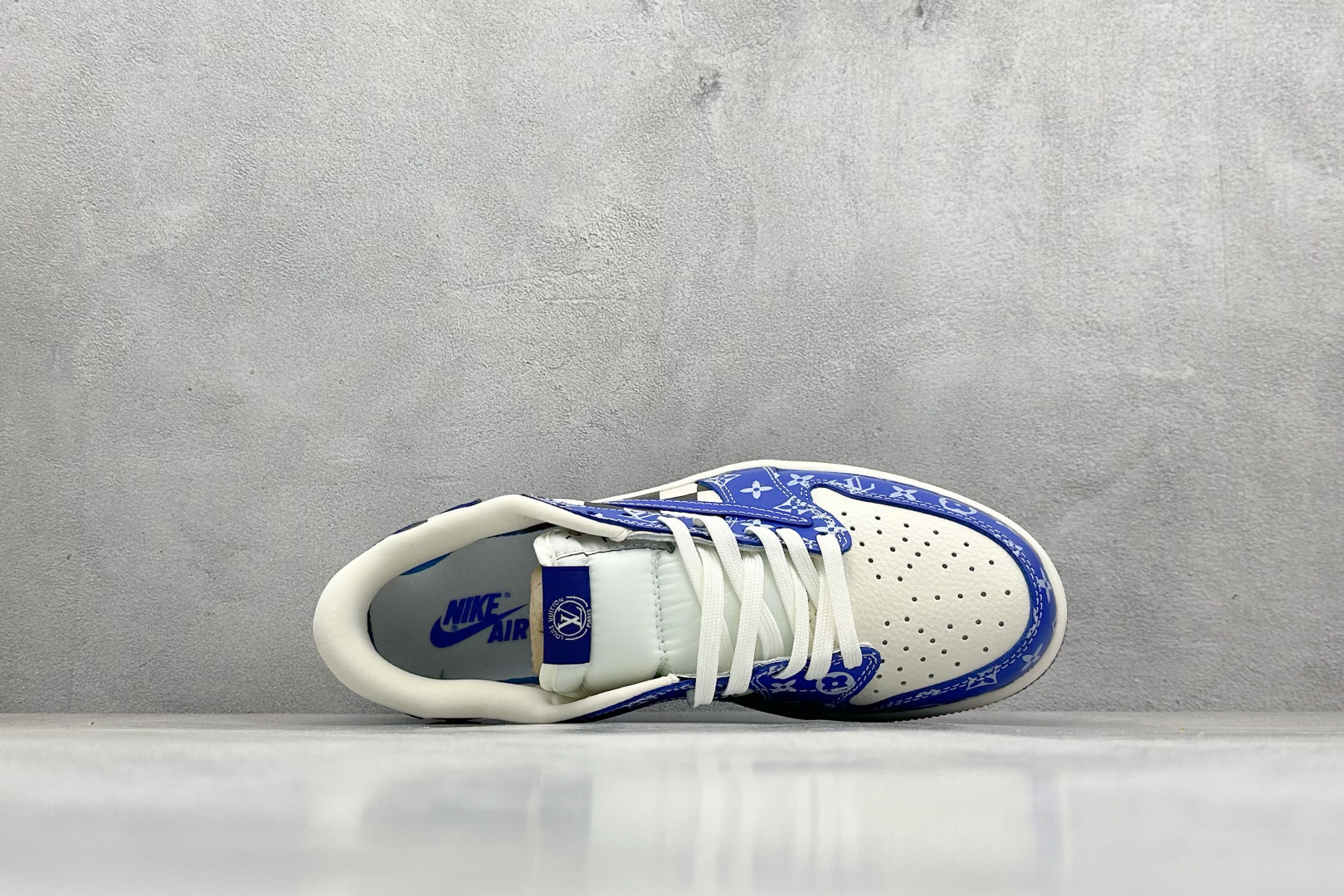 280 SC版Travis Scott x Fragment Design x Air Jordan 1 Low OG SP AJ1 乔1 LV联名 蓝色妖姬 低帮文化休闲板鞋 XQ1979-003
