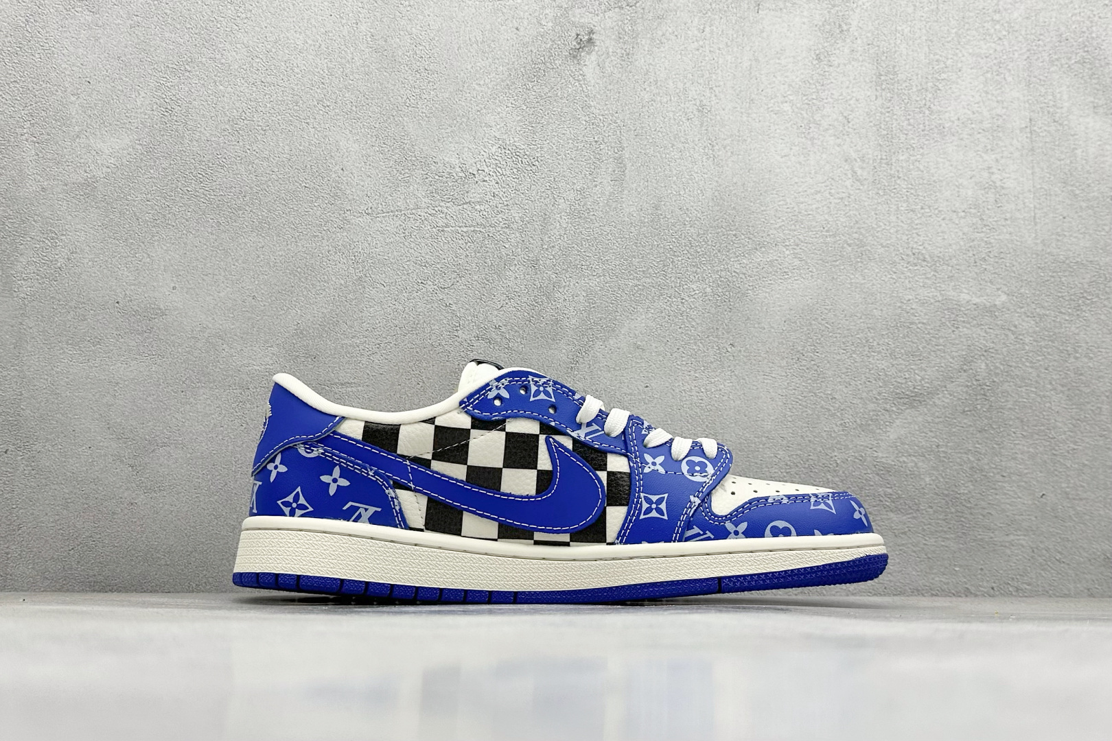 280 SC版Travis Scott x Fragment Design x Air Jordan 1 Low OG SP AJ1 乔1 LV联名 蓝色妖姬 低帮文化休闲板鞋 XQ1979-003