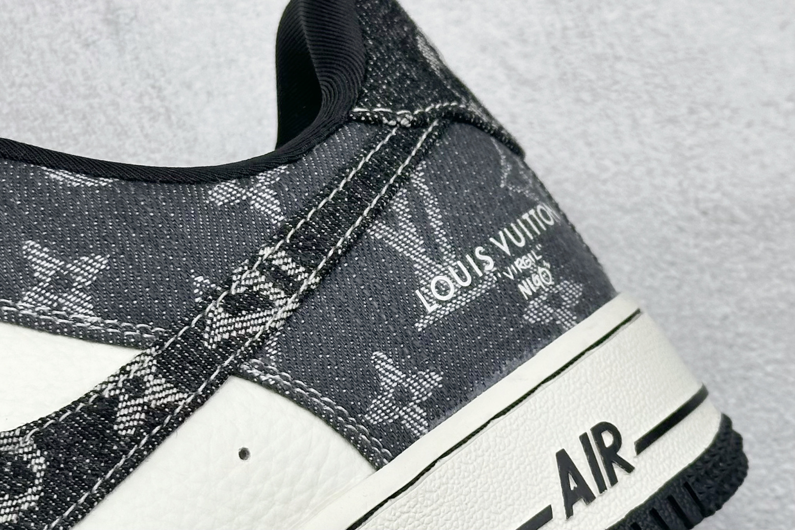 260 SC版Nike Air Force 1'07 Low LV联名 拼接牛仔 空军一号低帮休闲板鞋  SC0601-550