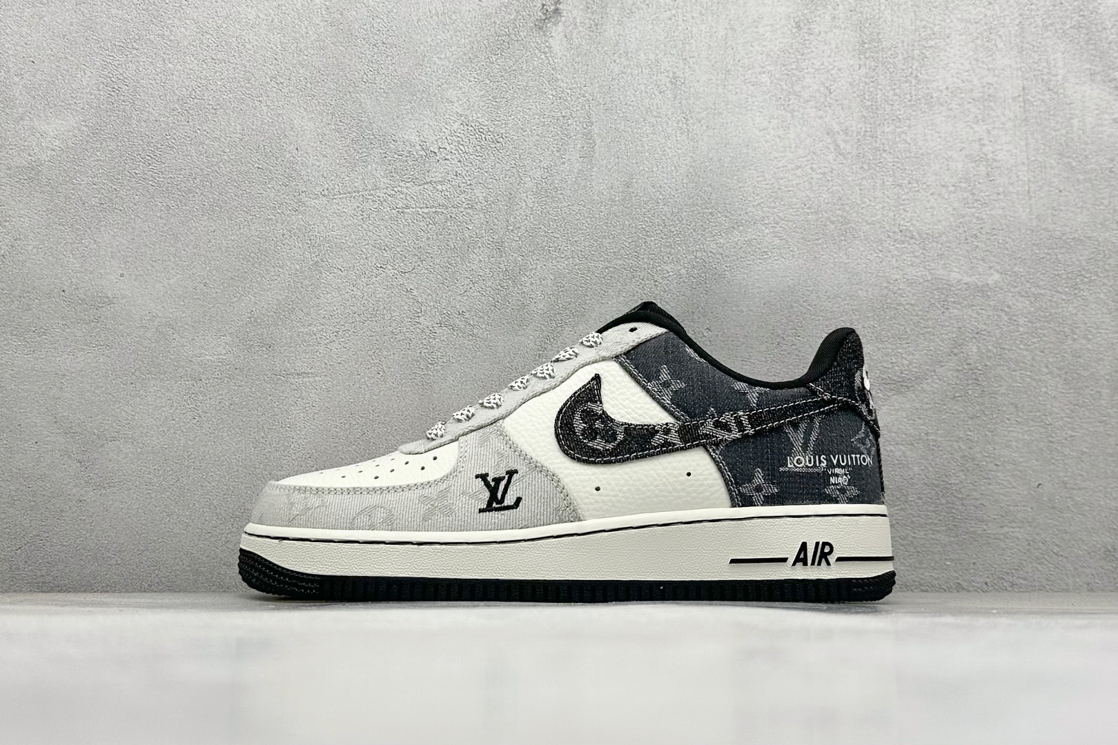 260 SC版Nike Air Force 1'07 Low LV联名 拼接牛仔 空军一号低帮休闲板鞋  SC0601-550