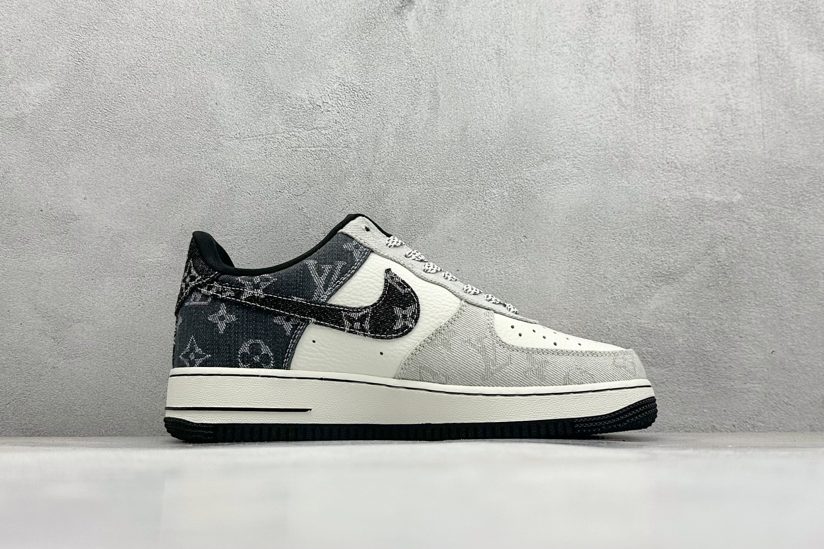 260 SC版Nike Air Force 1'07 Low LV联名 拼接牛仔 空军一号低帮休闲板鞋  SC0601-550