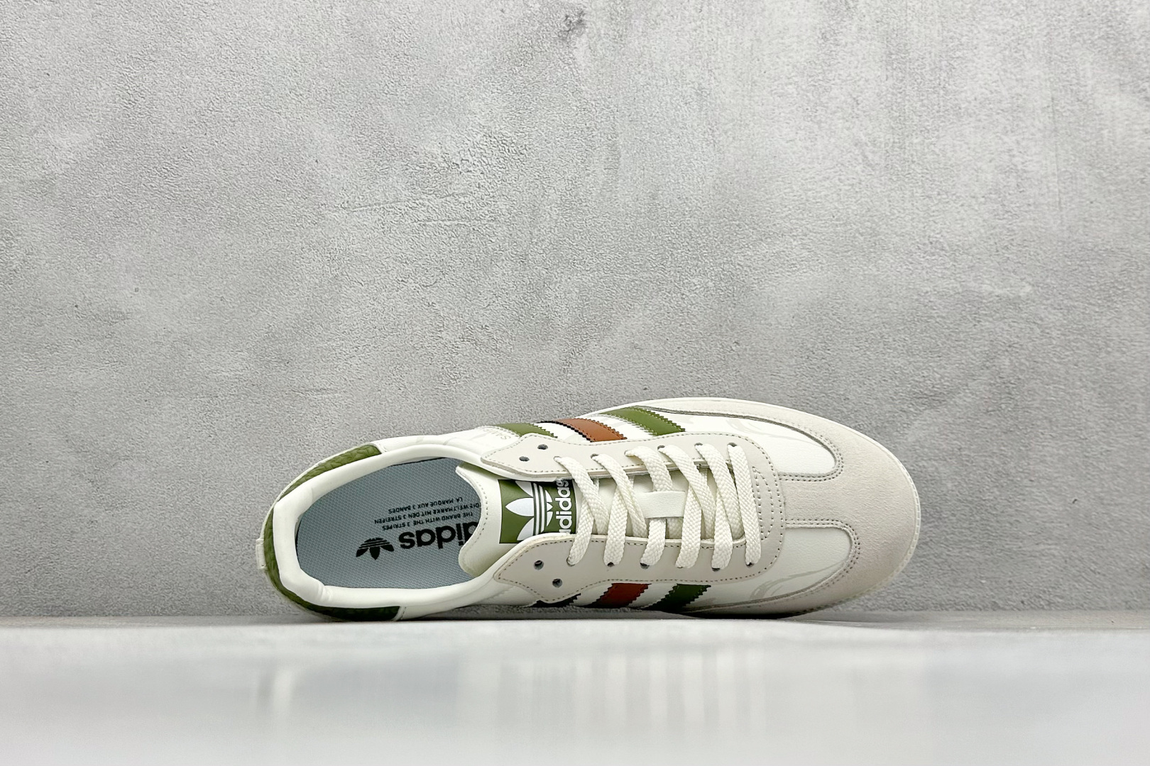 200 adidoriginals Samba OG 灰白绿 桑巴舞系列复古经典轻便板鞋  GJ75805