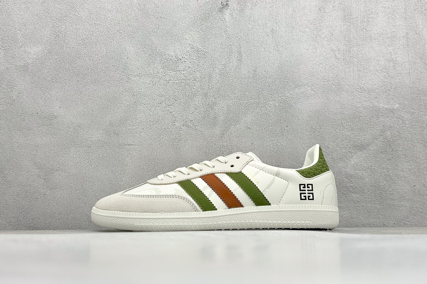 200 adidoriginals Samba OG 灰白绿 桑巴舞系列复古经典轻便板鞋  GJ75805