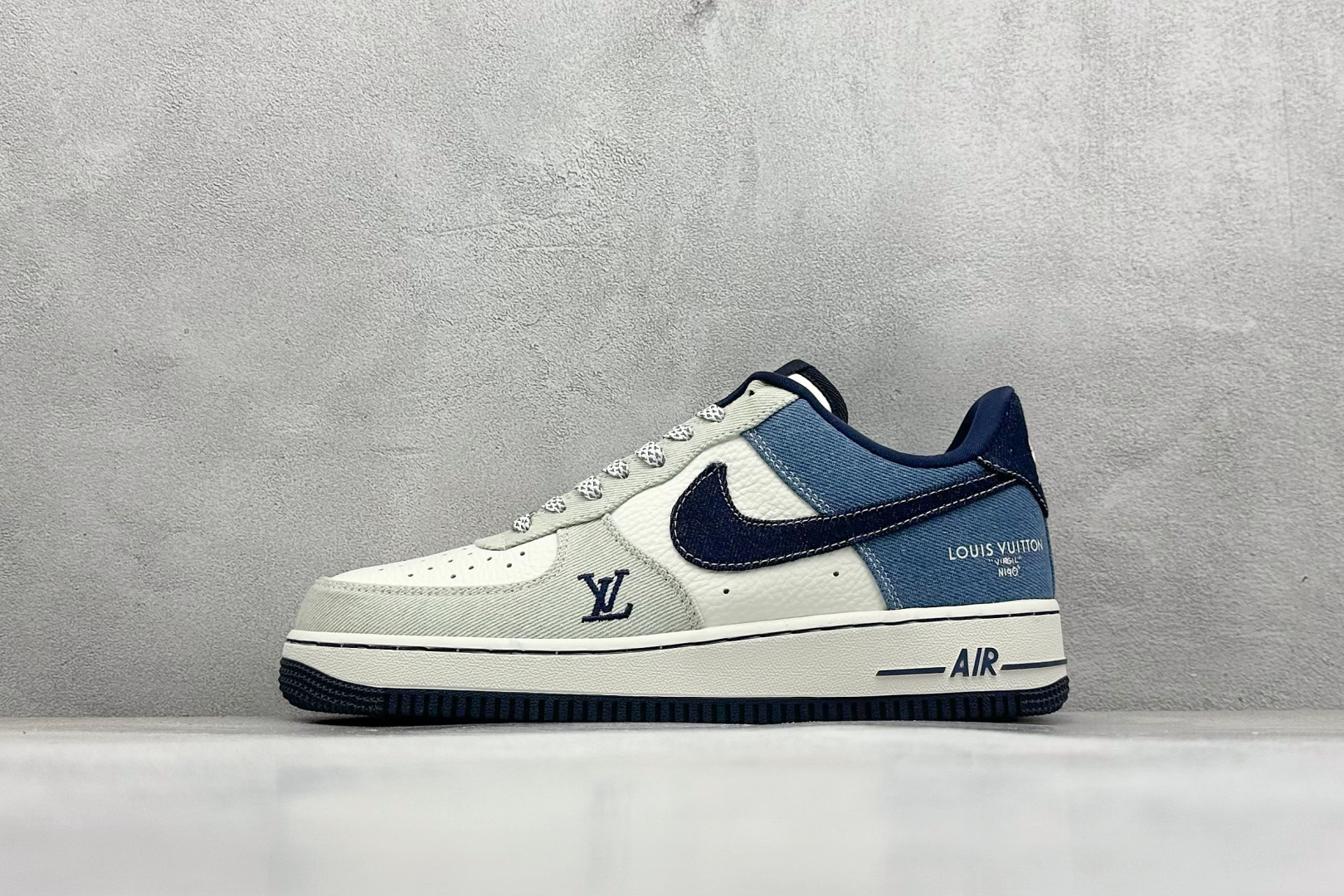 260 SC版Nike Air Force 1'07 Low LV联名 拼接牛仔 空军一号低帮休闲板鞋 SC0601-551