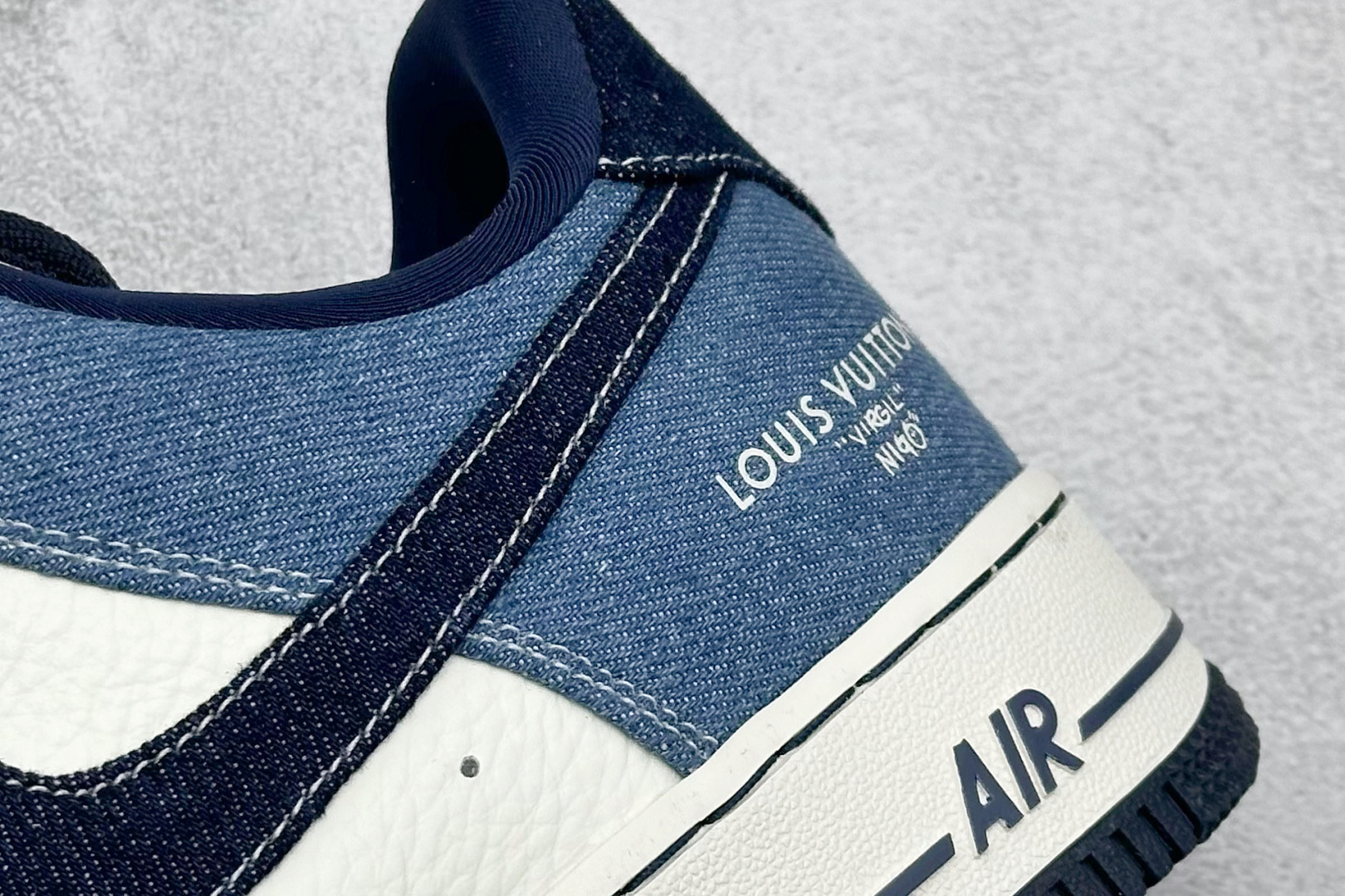 260 SC版Nike Air Force 1'07 Low LV联名 拼接牛仔 空军一号低帮休闲板鞋 SC0601-551